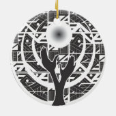 Groei en Harmonie Keramisch Ornament (Achterkant)