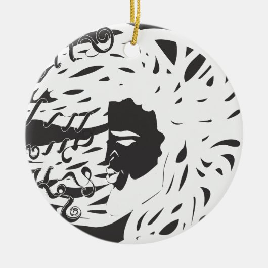 Groei en Harmonie Keramisch Ornament (Voorkant)