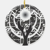 Groei en Harmonie Keramisch Ornament (Achterkant)