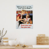 Groei en kan je eigen producten produceren poster (Keuken)