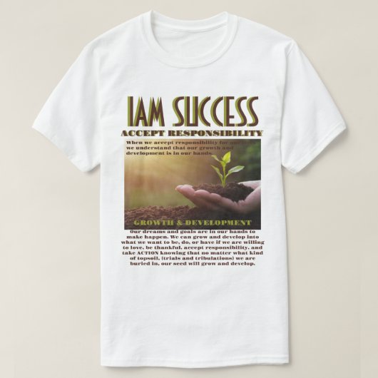 GROEI EN ONTWIKKELING T-SHIRT (Design voorkant)