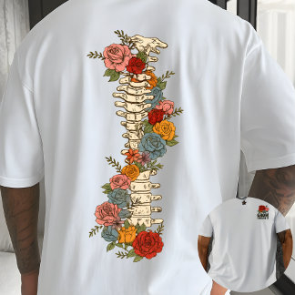 Groei Erdoorheen Bloemig Citaat Botanische Inspira T-shirt