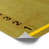 Groei Grafiek - Bamboe Planken met Metingen Poster (Hoek)