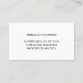 Groei Grafiek Grafiek | Financieel Visitekaartje (Achterkant)