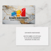 Groei Grafiek Grafiek | Financieel Visitekaartje (Voorkant / Achterkant)