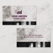 Groei Grafiek Icoon | Aandelenmarkt Grafiek Visitekaartje (Voorkant / Achterkant)