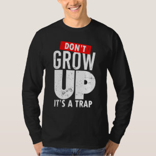 Groei het niet op als een val van nieuw vistuig vo t-shirt