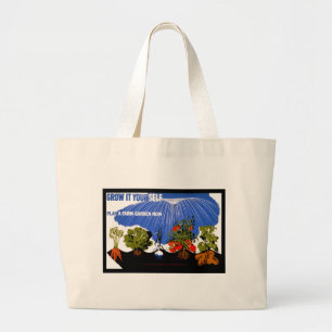 Groei het zelf ~ Plant een Boerderij tuin nu Grote Tote Bag