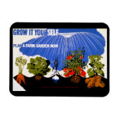 Groei het zelf ~ Plant een Boerderij tuin nu Magneet (Horizontaal)