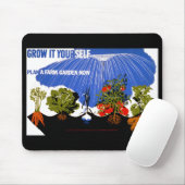 Groei het zelf ~ Plant een Boerderij tuin nu Muismat (Met muis)
