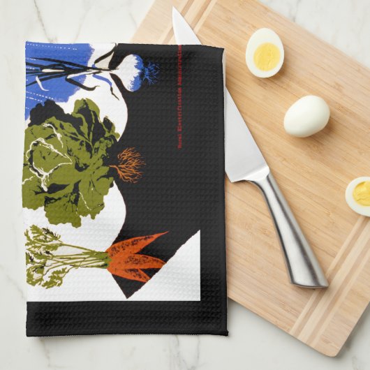 Groei het zelf ~ Plant een Boerderij tuin nu Theedoek (Quarter Fold)