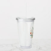 Groei in genade bloemrijk acryl drinkbeker (Rechts)