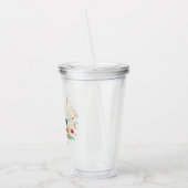 Groei in genade bloemrijk acryl drinkbeker (Links)