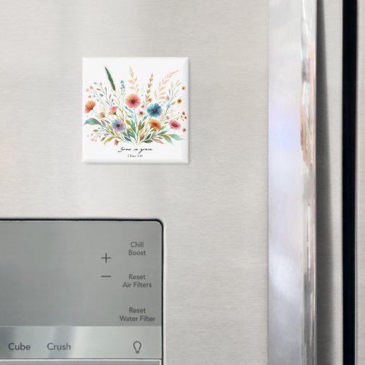 Groei in genade bloemrijk magneet (Insitu (Koelkast))