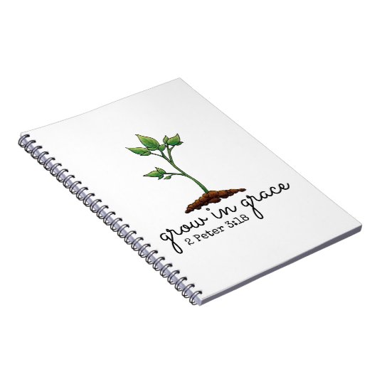 Groei in Grace Christelijke notebook Notitieboek (Rechterzijde)
