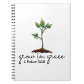 Groei in Grace Christelijke notebook Notitieboek (Voorkant)