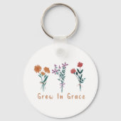 Groei in Grace Christelijke Sleutelhanger (Voorkant)