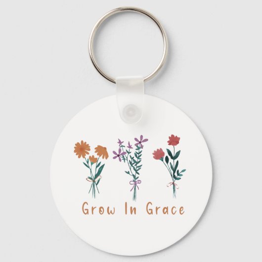 Groei in Grace Christelijke Sleutelhanger (Voorkant)
