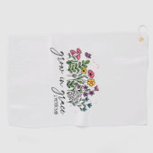 Groei in Grace Golfhanddoek (Horizontaal)