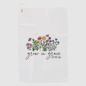 Groei in Grace Golfhanddoek (Voorkant)