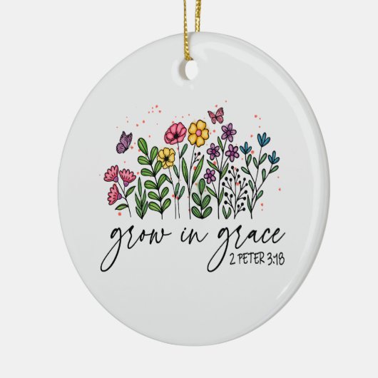 Groei in Grace Keramisch Ornament (Links)