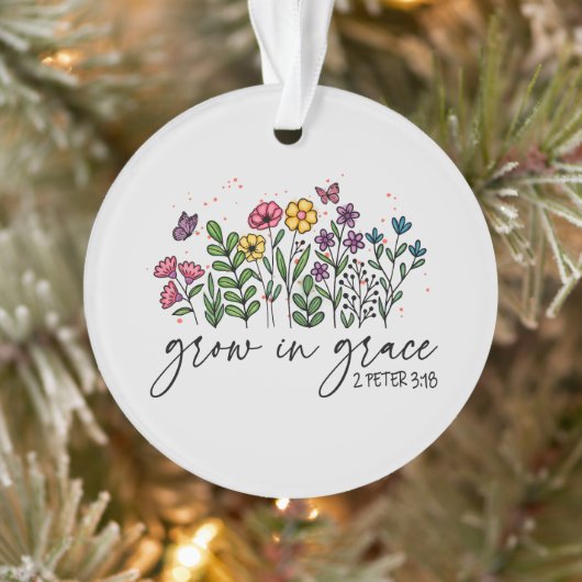 Groei in Grace Ornament (Boom)