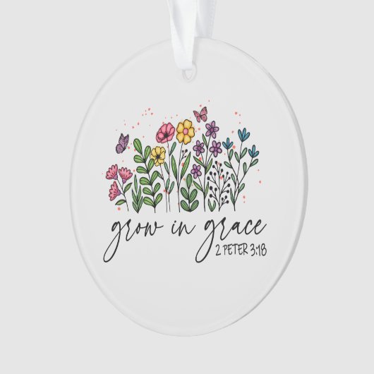Groei in Grace Ornament (voorkant)