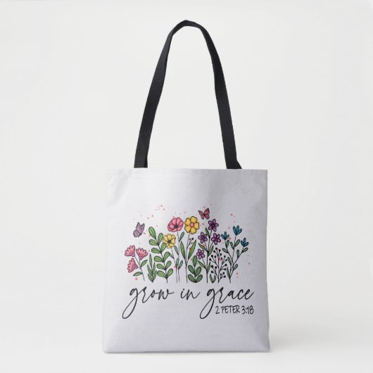 Groei in Grace Tote Bag (Voorkant)