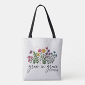Groei in Grace Tote Bag (Achterkant)