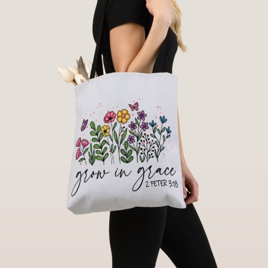 Groei in Grace Tote Bag (Dichtbij)