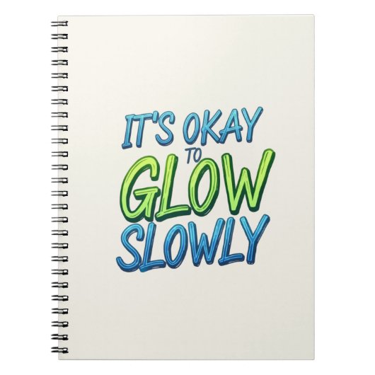 Groei in je eigen tempo notitieboek (Voorkant)