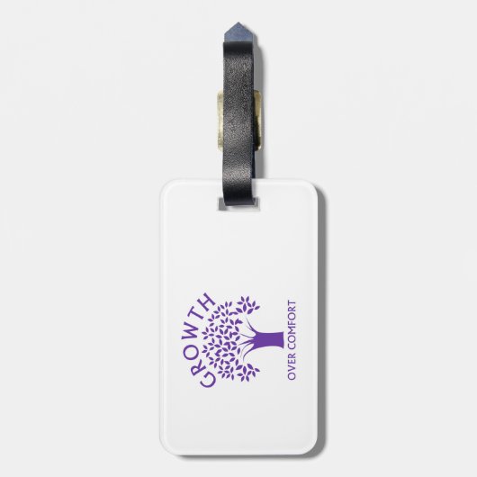 Groei in vergelijking bagagelabel (Achterkant verticaal)