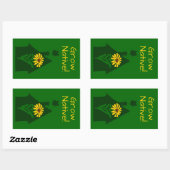 Groei Inheemse Planten! Rechthoekige Sticker (Vel)