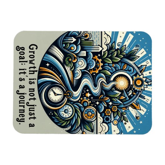 Groei is een reis magneet (Horizontaal)