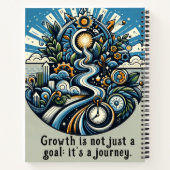 Groei is niet alleen een doel notitieboek (Achterkant)