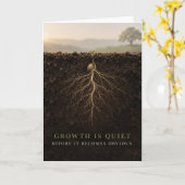 Groei is Stil Kaart (Gele Bloem)