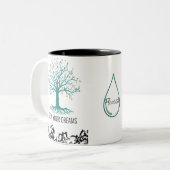 Groei Je Dromen Mok – Volg Je Dromen Inspiratie (Voorkant links)