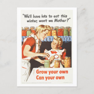 "Groei je eigen, kan je eigen"  oorlogstijd Briefkaart