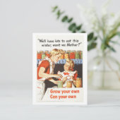 "Groei je eigen, kan je eigen"  oorlogstijd Briefkaart (Staand voorkant)