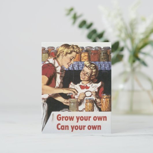 Groei je eigen, kan je je eigen briefkaart (Staand voorkant)