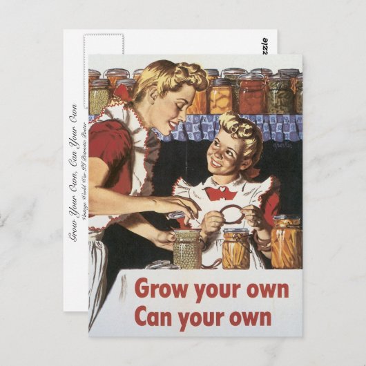 Groei je eigen, kan je je eigen briefkaart (Voorkant / Achterkant)