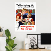 Groei je eigen, kan je je eigen poster (Thuiskantoor)