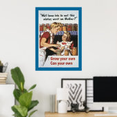 Groei je eigen, kan je je eigen poster (Thuiskantoor)