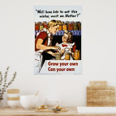 Groei je eigen, kan je je eigen poster (Keuken)