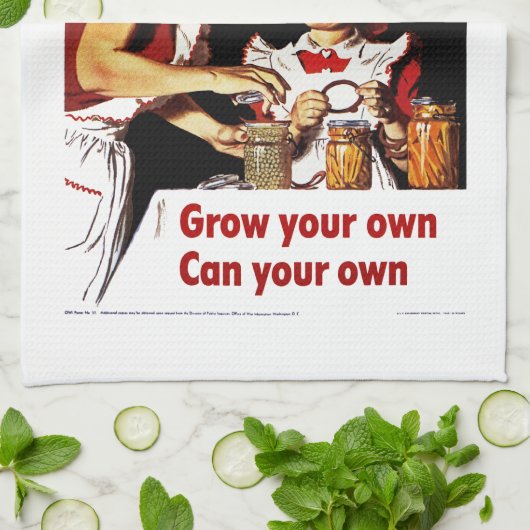 Groei je eigen — kan je je eigen theedoek (Gevouwen)