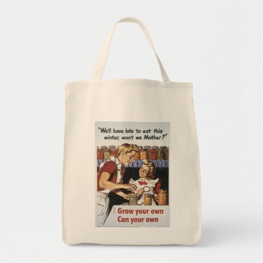 Groei je eigen, kan je je eigen tote bag (Voorkant)