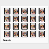 Groei je eigen, kan je je eigen vierkante sticker (Vel)