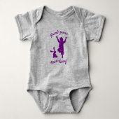 Groei je eigen weg Baby ~ Creative Yoga Geïnspiree Romper (Voorkant)