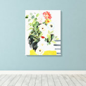 Groei je eigen weg canvas afdruk (Insitu (Houten vloer))