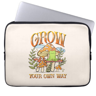 Groei je eigen weg laptop sleeve